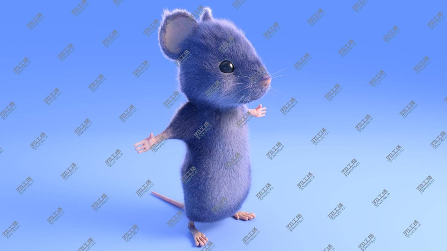 images/goods_img/2021040231/3D Mouse - Cartoon style - Grey fur - rigged model/2.jpg